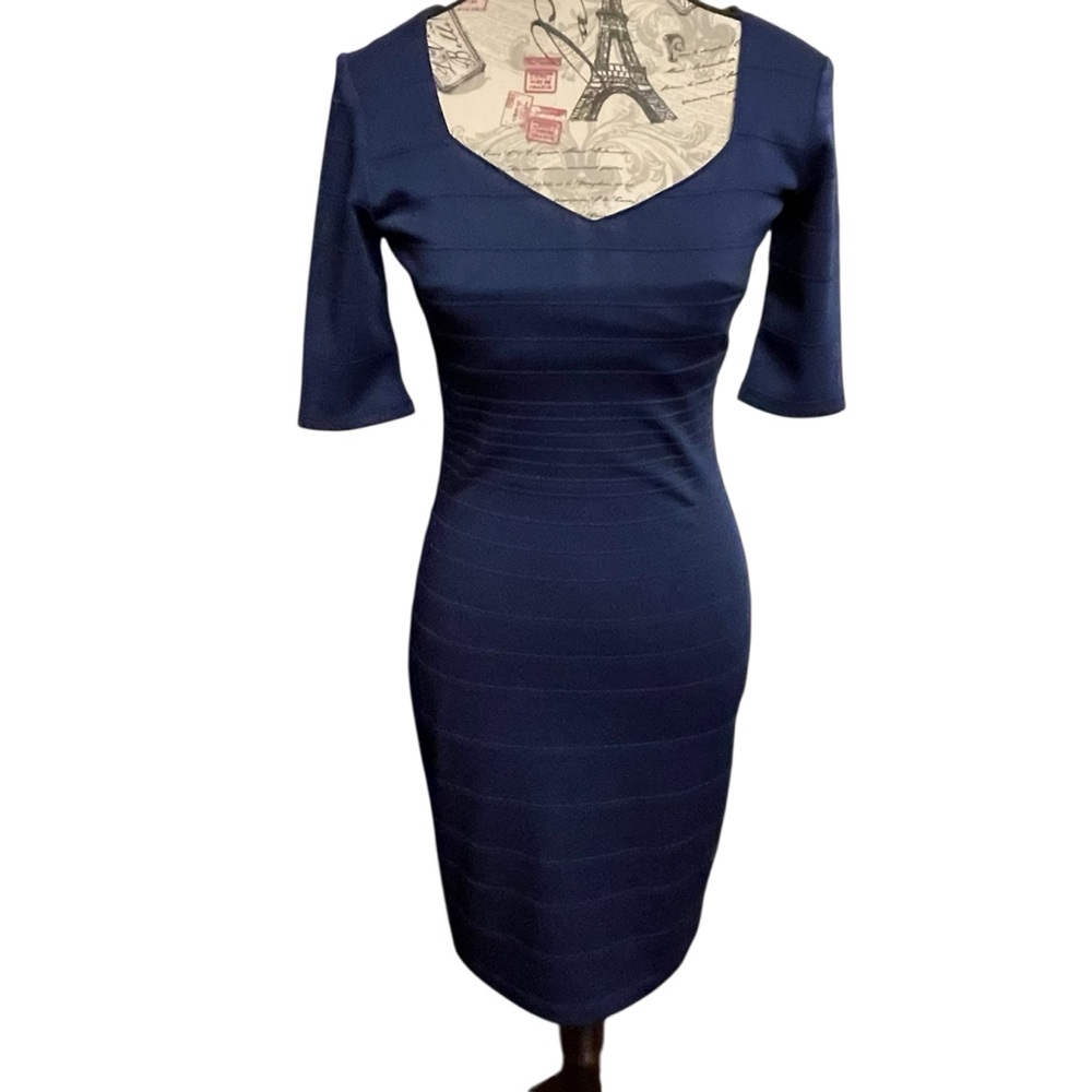Bisou Bisou Navy Dress